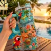 Personalized Tinker Bell 3D Effect Pastel Fairy Insulated Tumbler