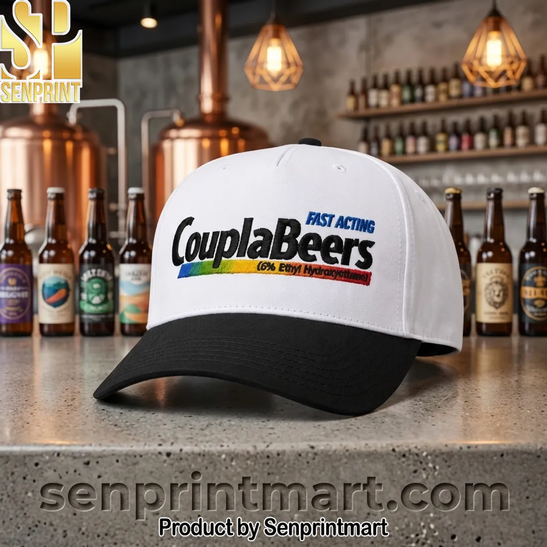 AJ Dillon Fast Acting CouplaBeers Embroidered Snapback Hat