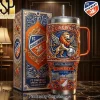 Chicago Cubs World Series Champions Premium Gold 3D Embossed 40oz Tumbler with Handle