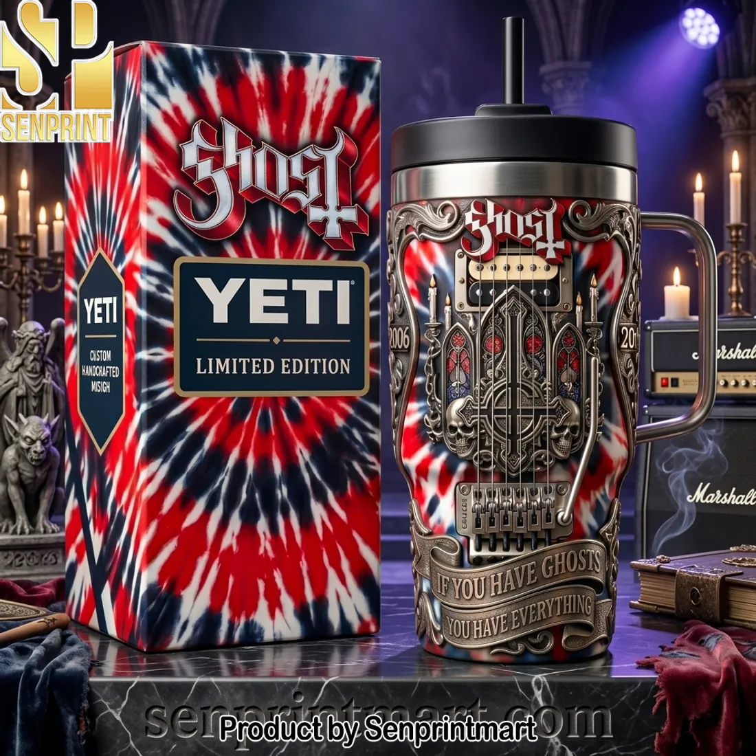 Ghost Band If You Have Ghosts Limited Edition Custom 3D Yeti Tumbler