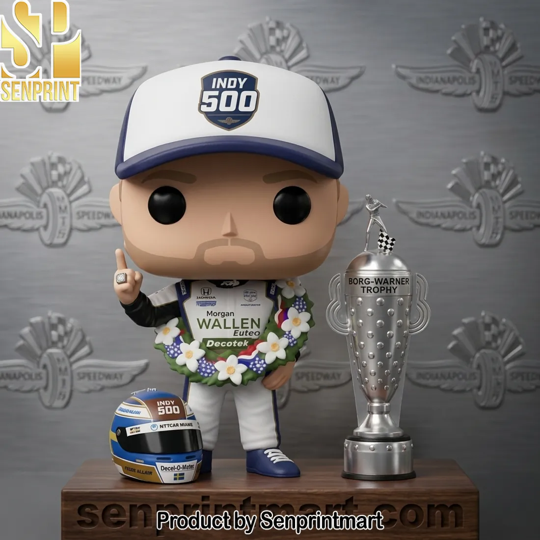 Felix Rosenqvist Indy 500 Champion Morgan Wallen Sponsor Vinyl Figure