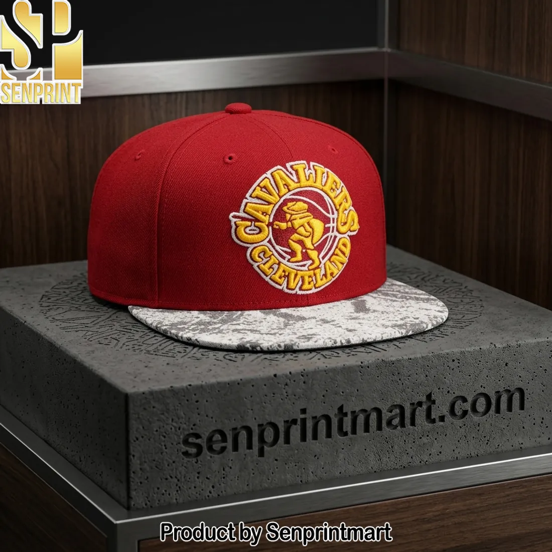 Travis Kelce Cleveland Cavaliers Game 3 Retro Red Snapback Hat