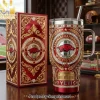 New England Revolution MLS Boston 3D Embossed 40oz Tumbler With Handle