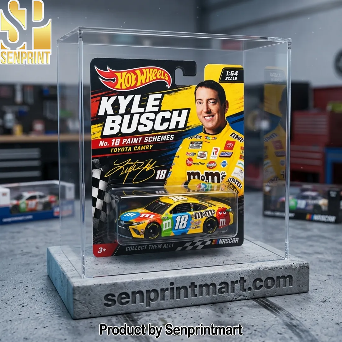 Hot Wheels Kyle Busch No 18 Paint Schemes Toyota Camry NASCAR Diecast Car