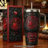 Arkansas Razorbacks Woo Pig Sooie Luxury Gold 40oz Tumbler with Lid and Straw