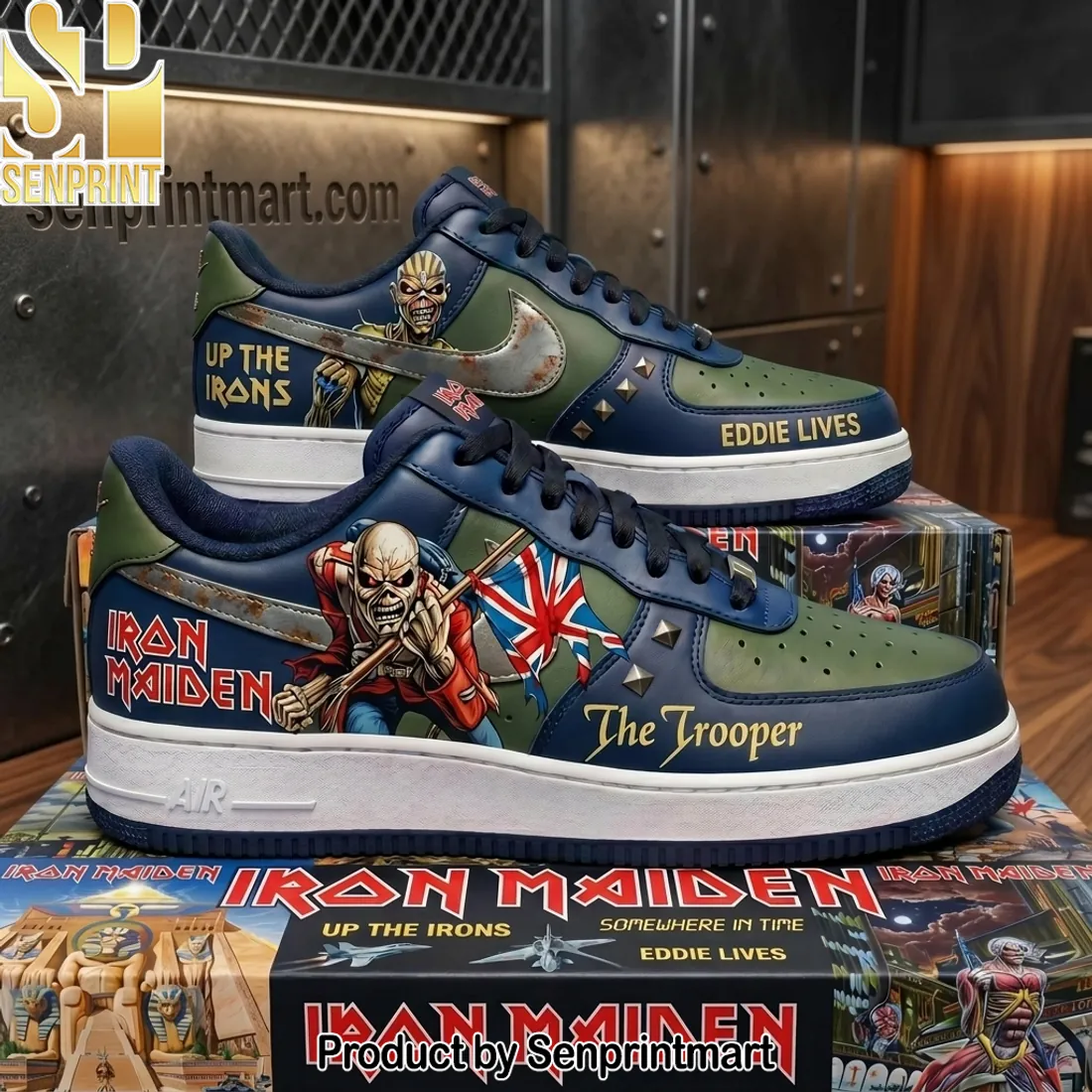 Iron Maiden The Trooper Eddie Lives Low-Top Sneakers