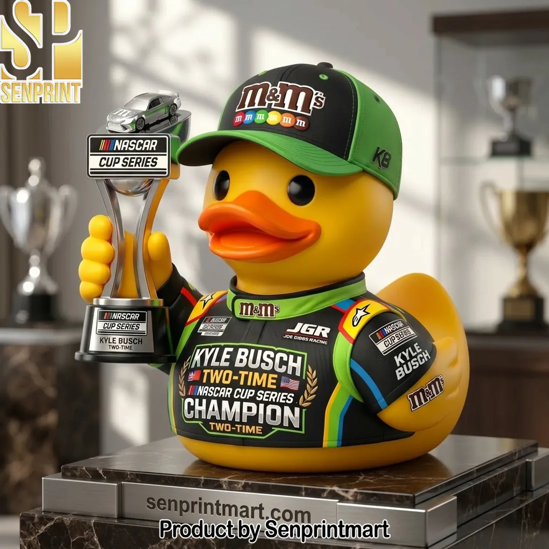 Kyle Busch Two-Time NASCAR Champion M&M’s Collector Resin Duck