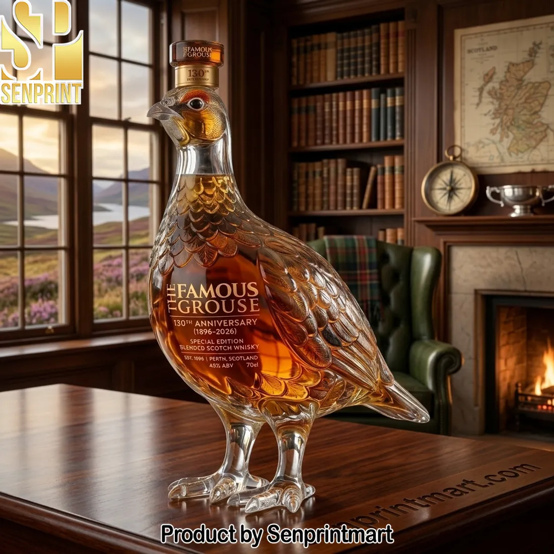 The Famous Grouse 130th Anniversary Special Edition Whiskey Decanter