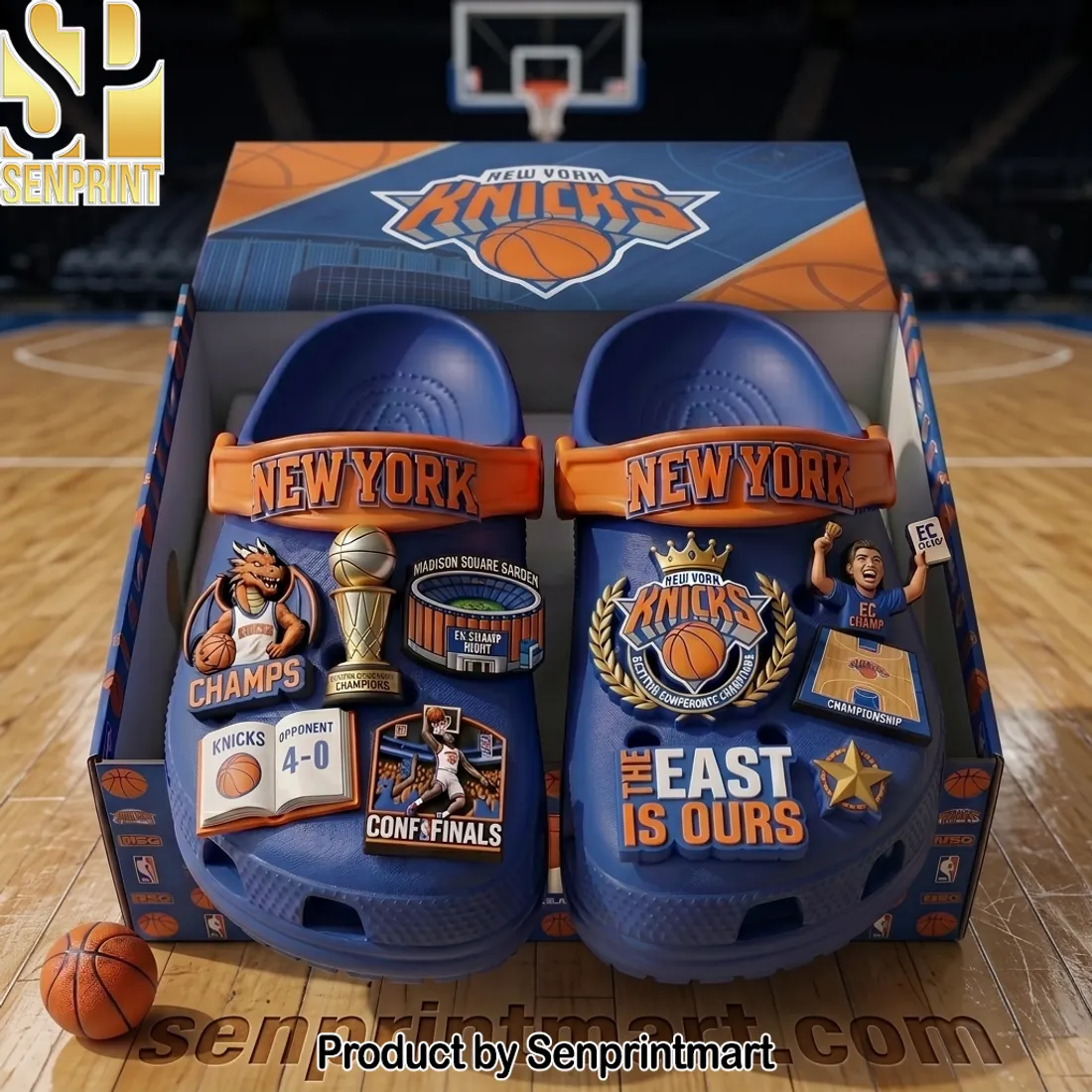 New York Knicks Champs Fan Gear 3D Clogs