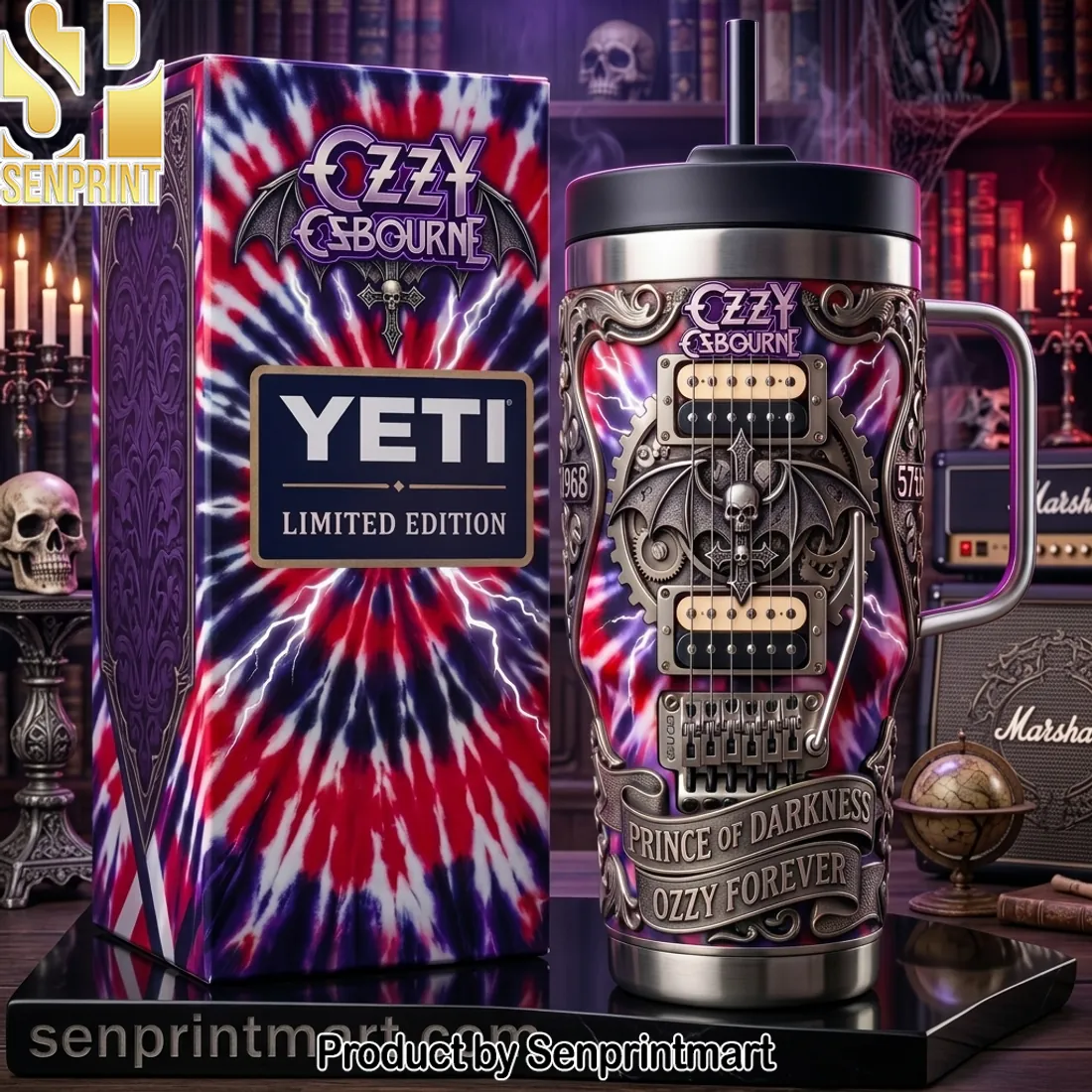 Ozzy Osbourne Prince of Darkness Limited Edition Yeti Tumbler