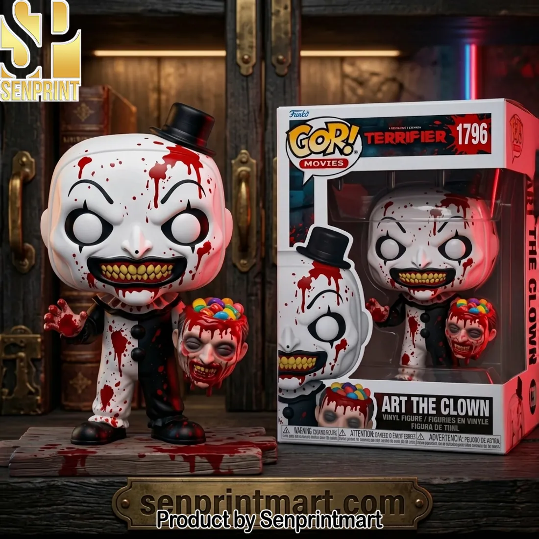 Art the Clown Terrifier Bloody Funko Pop! Movies Vinyl Figure