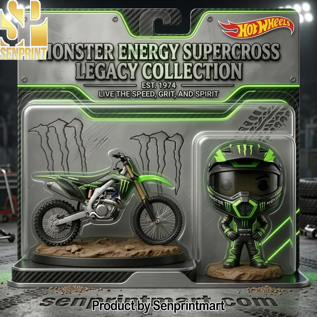 Hot Wheels Monster Energy Supercross Legacy Collection Toy Set