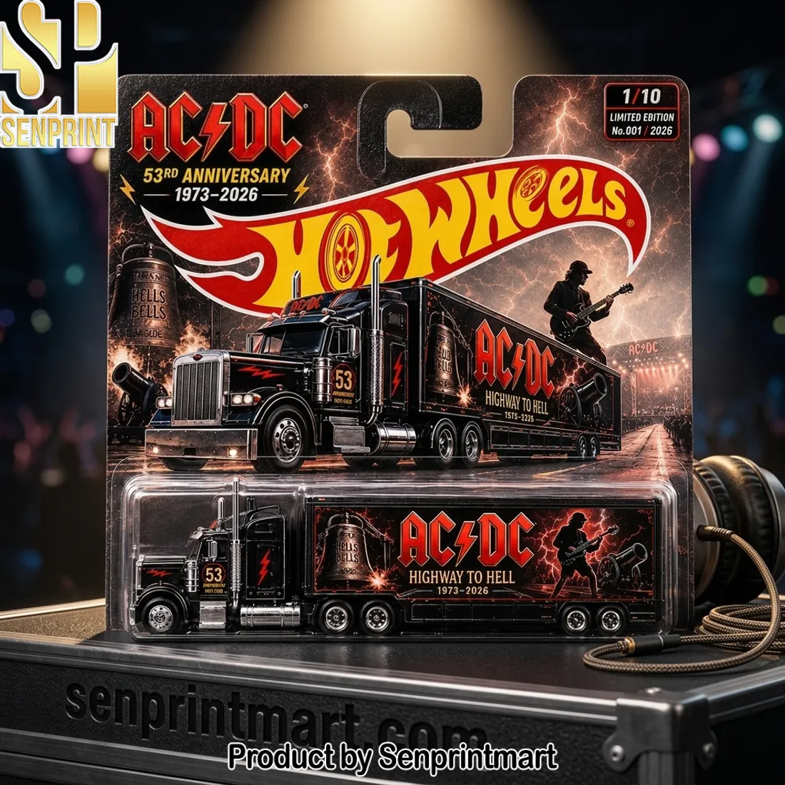 AC/DC Hot Wheels 53rd Anniversary Highway to Hell Limited Edition Truck