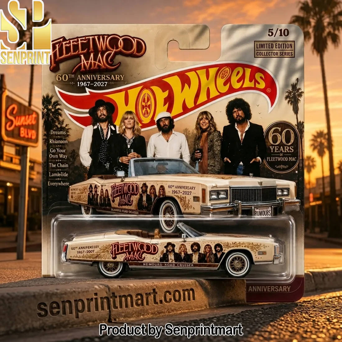 Fleetwood Mac 60th Anniversary Rumours Road Cruiser Limited Edition Diecast Car