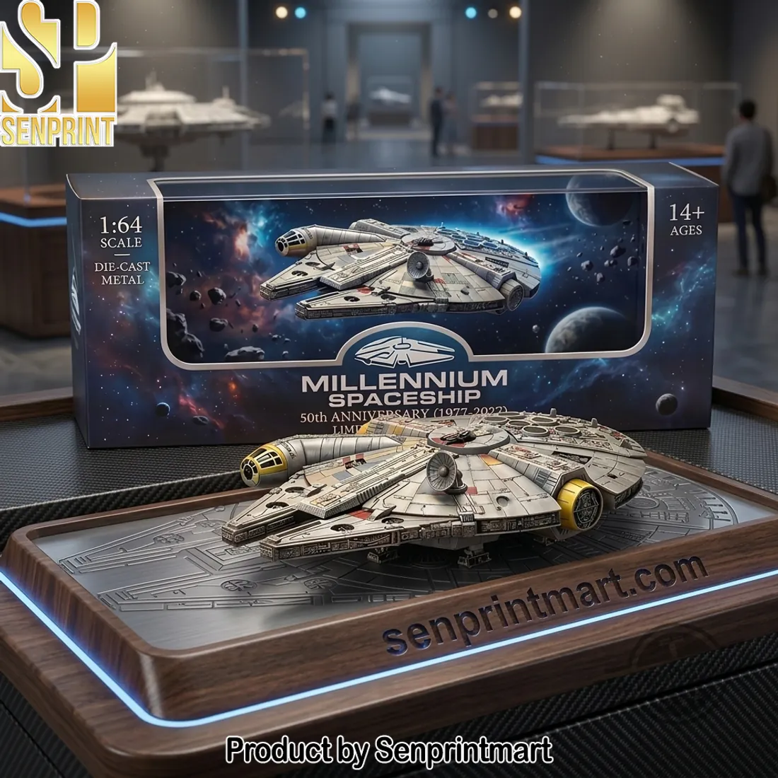 Star Wars 50th Anniversary Millennium Spaceship 1:64 Scale Collectible Model