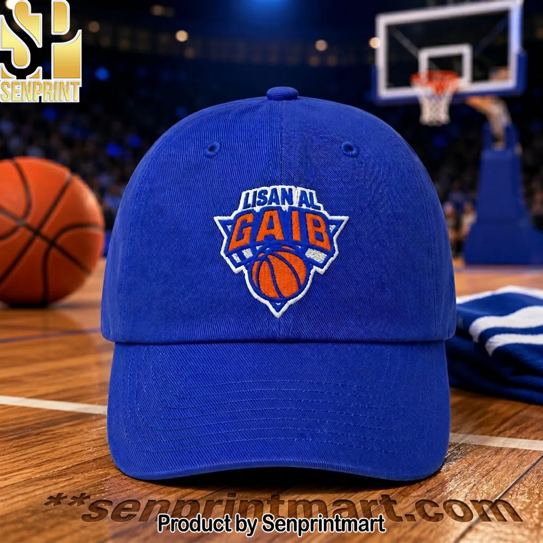 Lisan Al Gaib New York Basketball Style Embroidered Blue Dad Hat