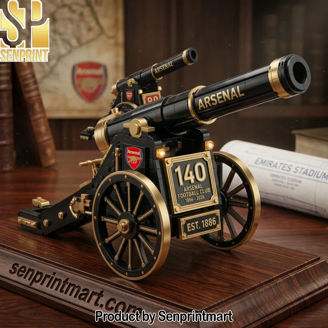 Arsenal FC 140th Anniversary Gunners Est 1886 Collectible Model