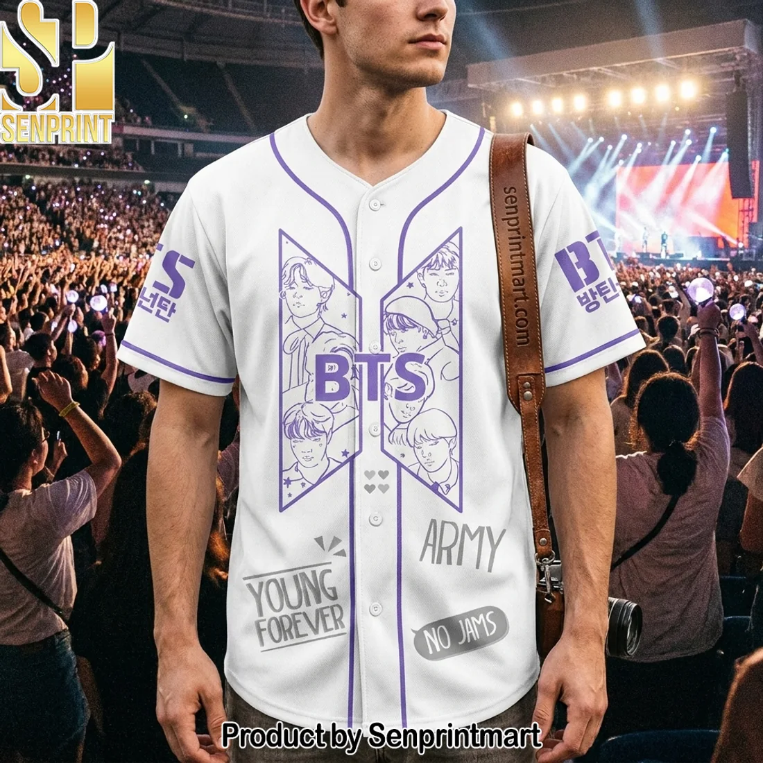 BTS World Tour 2026 Comeback Limited Edition Signatures K-Pop Army Baseball Jersey