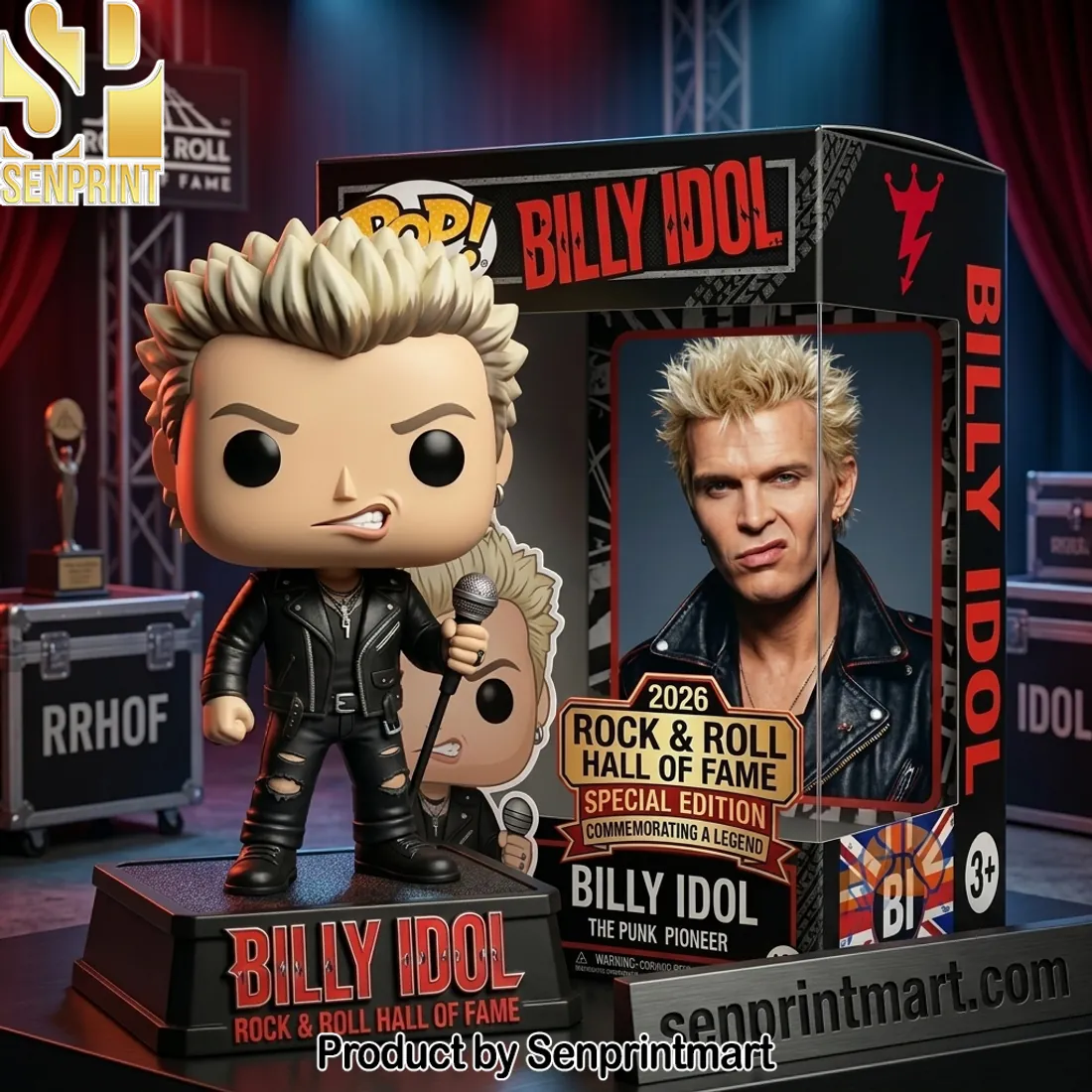 Billy Idol Rock and Roll Hall of Fame Special Edition Vinyl Figure