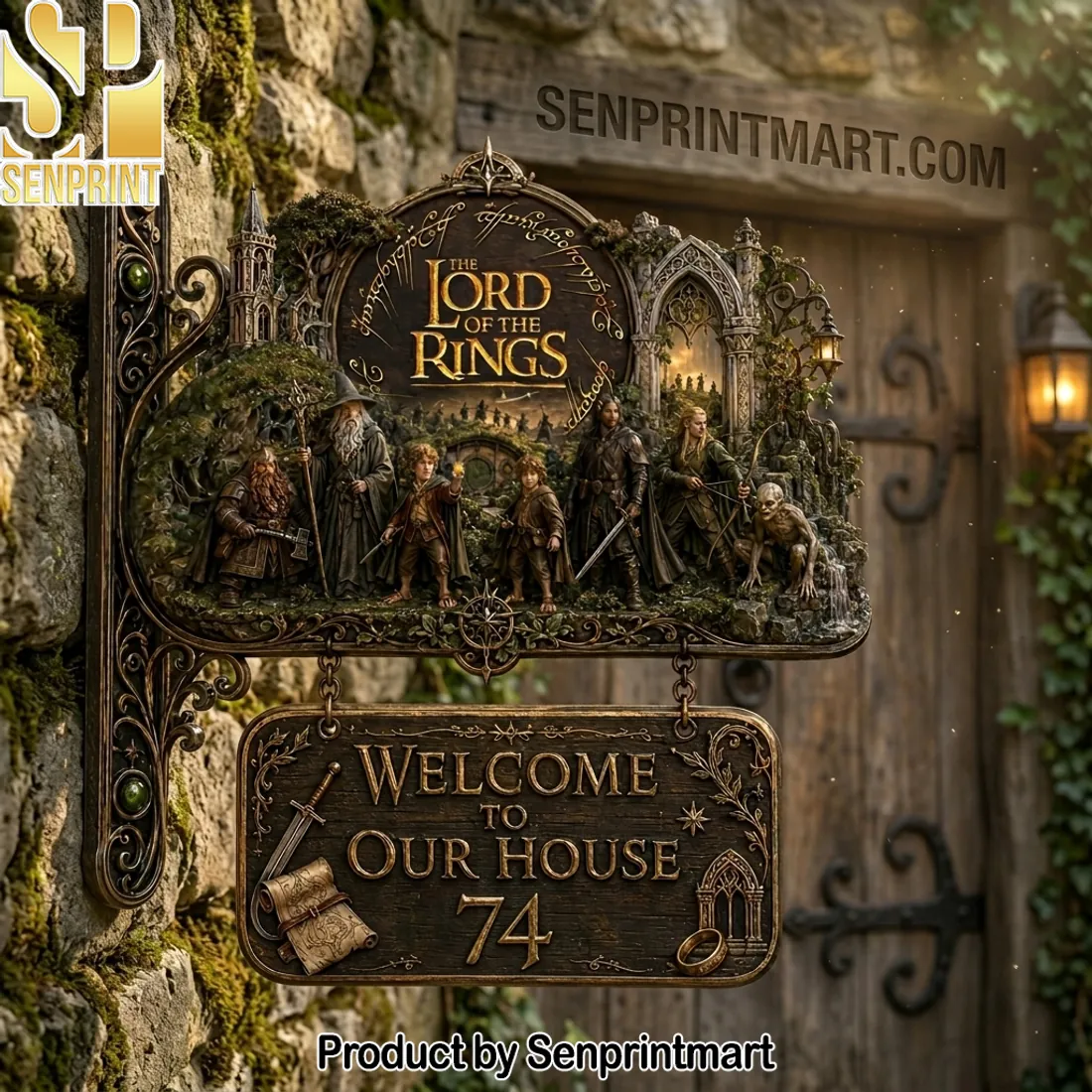 The Lord of the Rings Welcome to Our House Decorative Sign