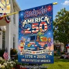 Scooby-Doo Patriotic America 250th Anniversary 1776-2026 USA Decorative Outdoor House Flag