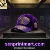 Omega Psi Phi Fraternity Founded 1911 Purple Velvet Luxury Gold Embroidered Baseball Cap
