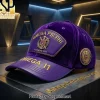 Omega Psi Phi Fraternity Founded 1911 Purple Velvet Luxury Gold Embroidered Baseball Cap