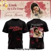 Gracie Abrams The Look at My Life Tour Cherry Stars Double Sided Graphic T-Shirt