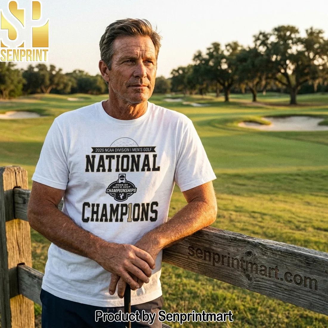 Auburn Tigers 2026 NCAA Men’s Golf National Champions Commemorative White Graphic T-Shirt