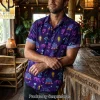 Masters of the Universe Skeletor and Panthor Purrr-fectly Evil Purple Retro Hawaiian Shirt