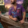Masters of the Universe Skeletor and Panthor Purrr-fectly Evil Purple Retro Hawaiian Shirt