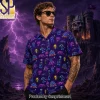 Masters of the Universe Skeletor and Panthor Purrr-fectly Evil Purple Retro Hawaiian Shirt