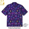 Masters of the Universe Skeletor and Panthor Purrr-fectly Evil Purple Retro Hawaiian Shirt