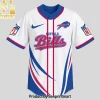 Buffalo Bills Personalized Game Day Custom Name and Number White Baseball Jersey