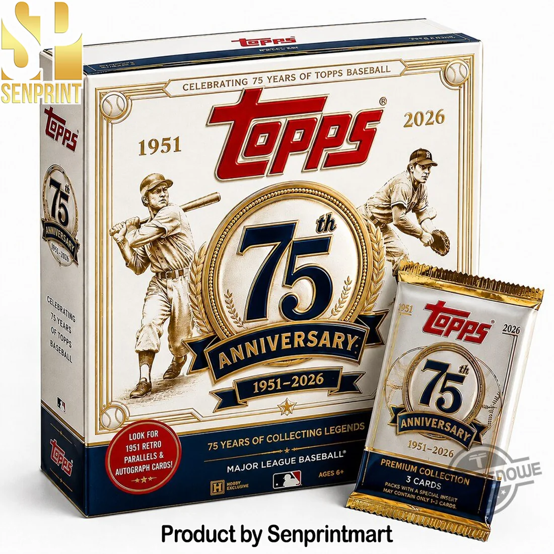 2026 Topps 75th Anniversary 1951-2026 MLB Premium Retro Autographs Baseball Card Hobby Box 2026 Topps 75th Anniversary 1951-2026 MLB Premium Retro Autographs Baseball Card Hobby Box