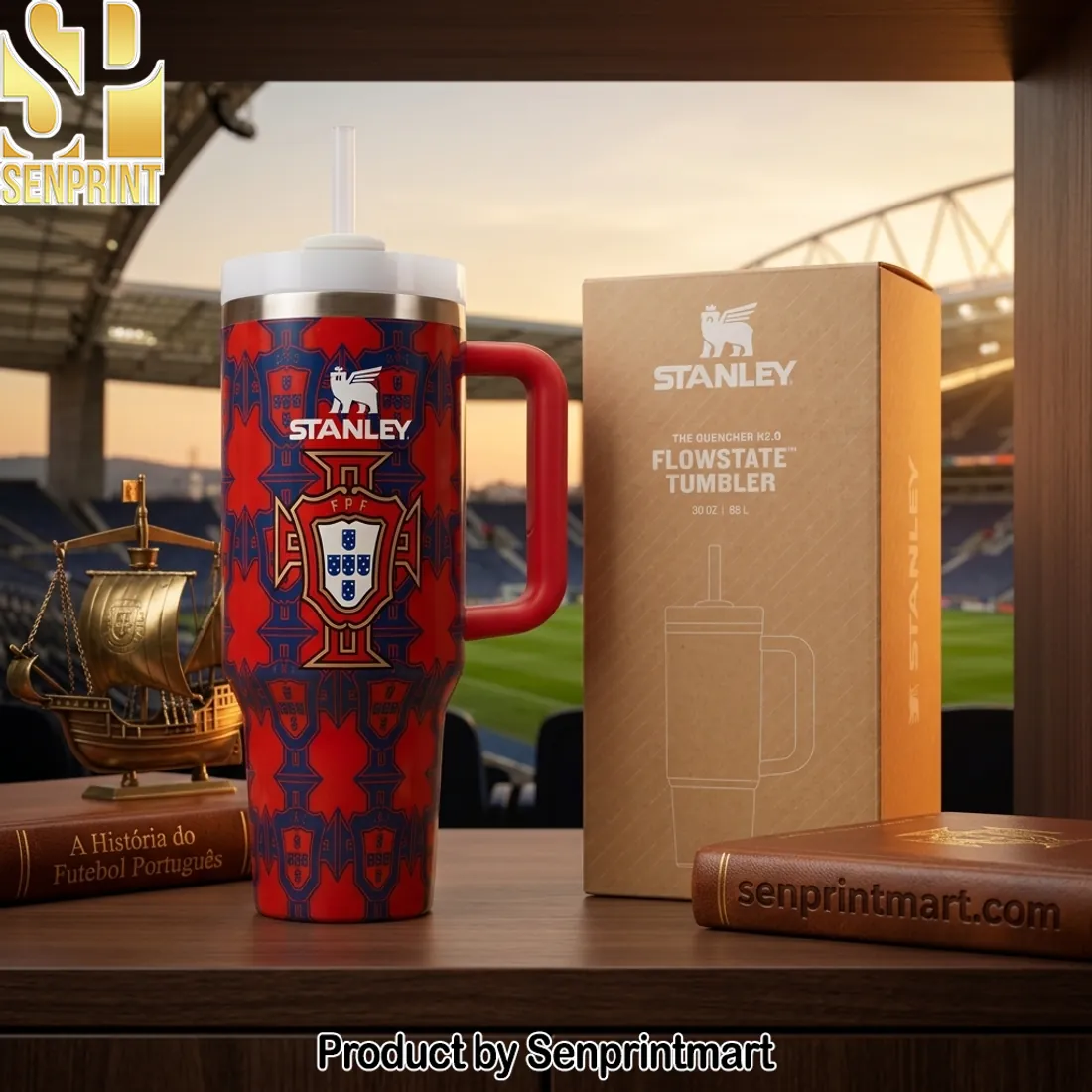 Portugal National Football FPF Crest Stanley Tumbler
