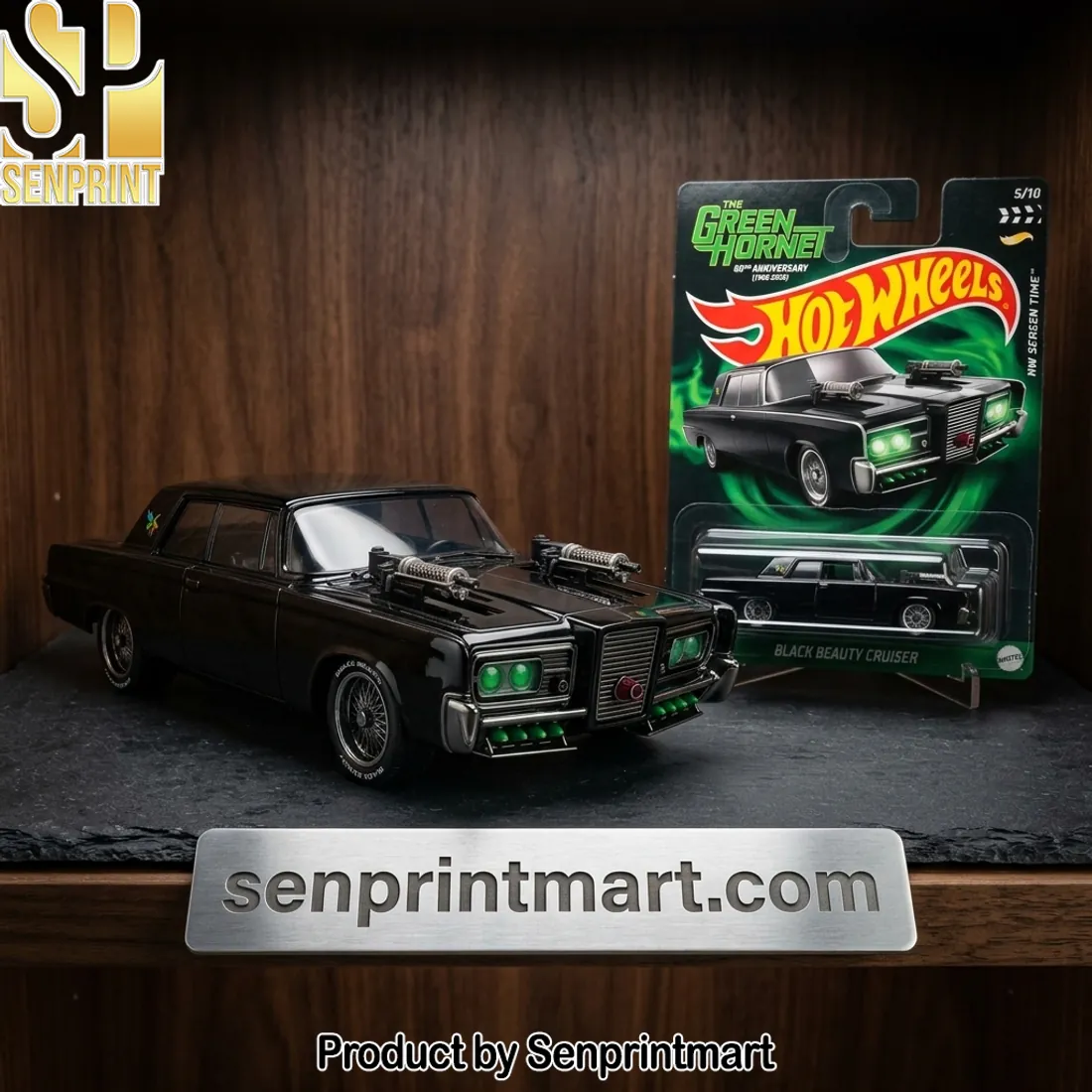 Hot Wheels The Green Hornet 60th Anniversary Black Beauty Cruiser Diecast Car
