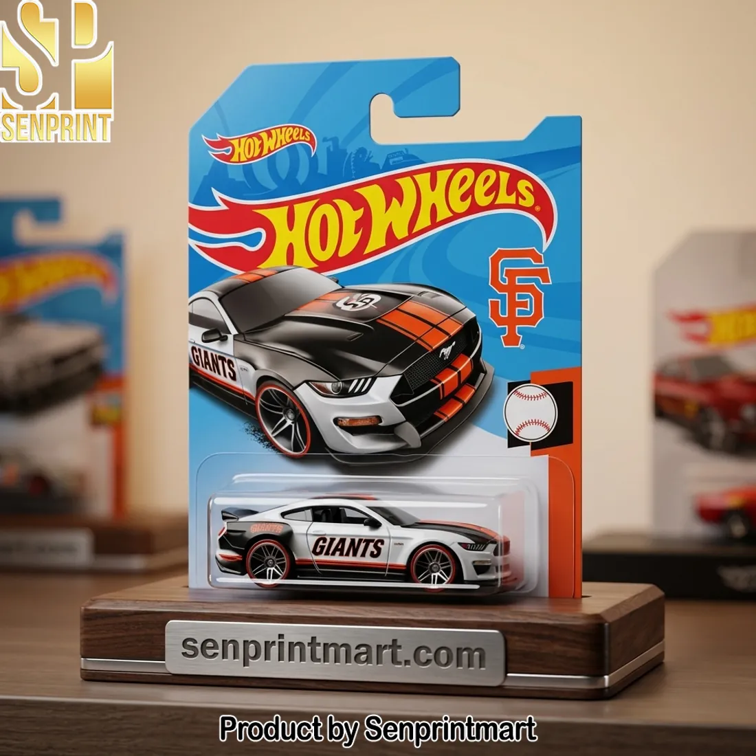 Hot Wheels MLB San Francisco Giants Ford Mustang Custom Diecast Car