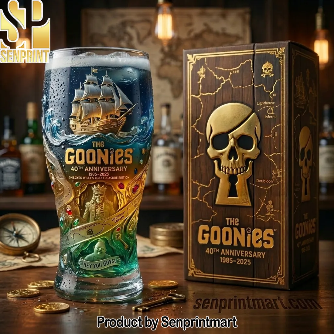 The Goonies 40th Anniversary One-Eyed Willy’s Lost Treasure Edition Pint Glass