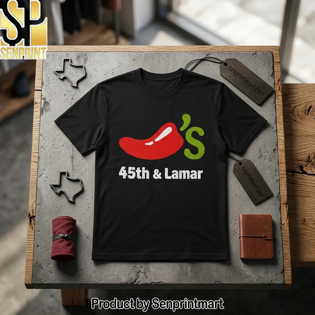 Shane Gillis 45th & Lamar Austin Chili’s Shirt