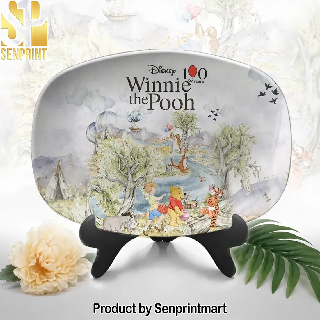 Disney 100 Years Winnie the Pooh Anniversary Plate