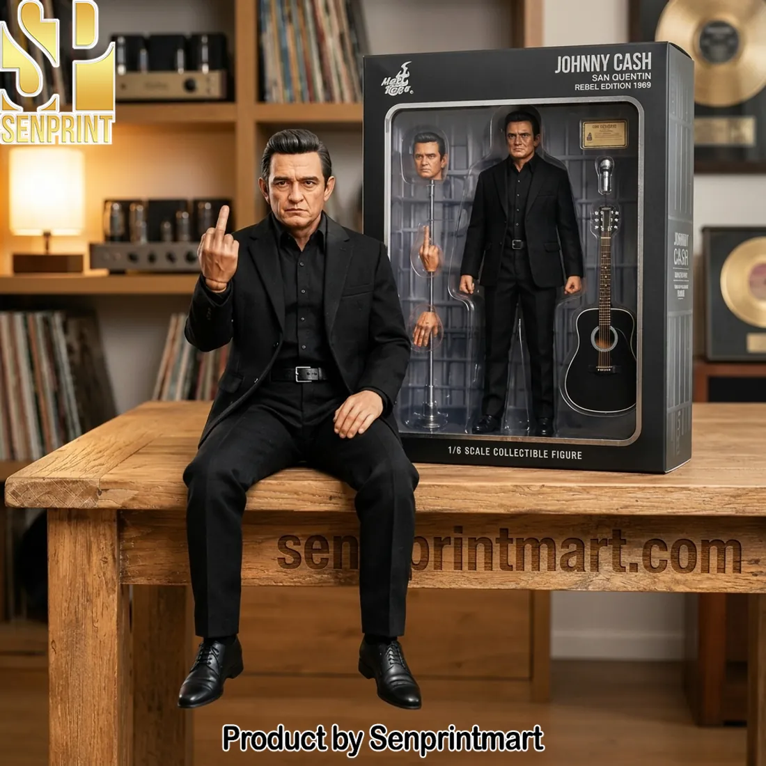 Johnny Cash San Quentin Rebel Edition 1969 Premium 1/6 Scale Action Figure