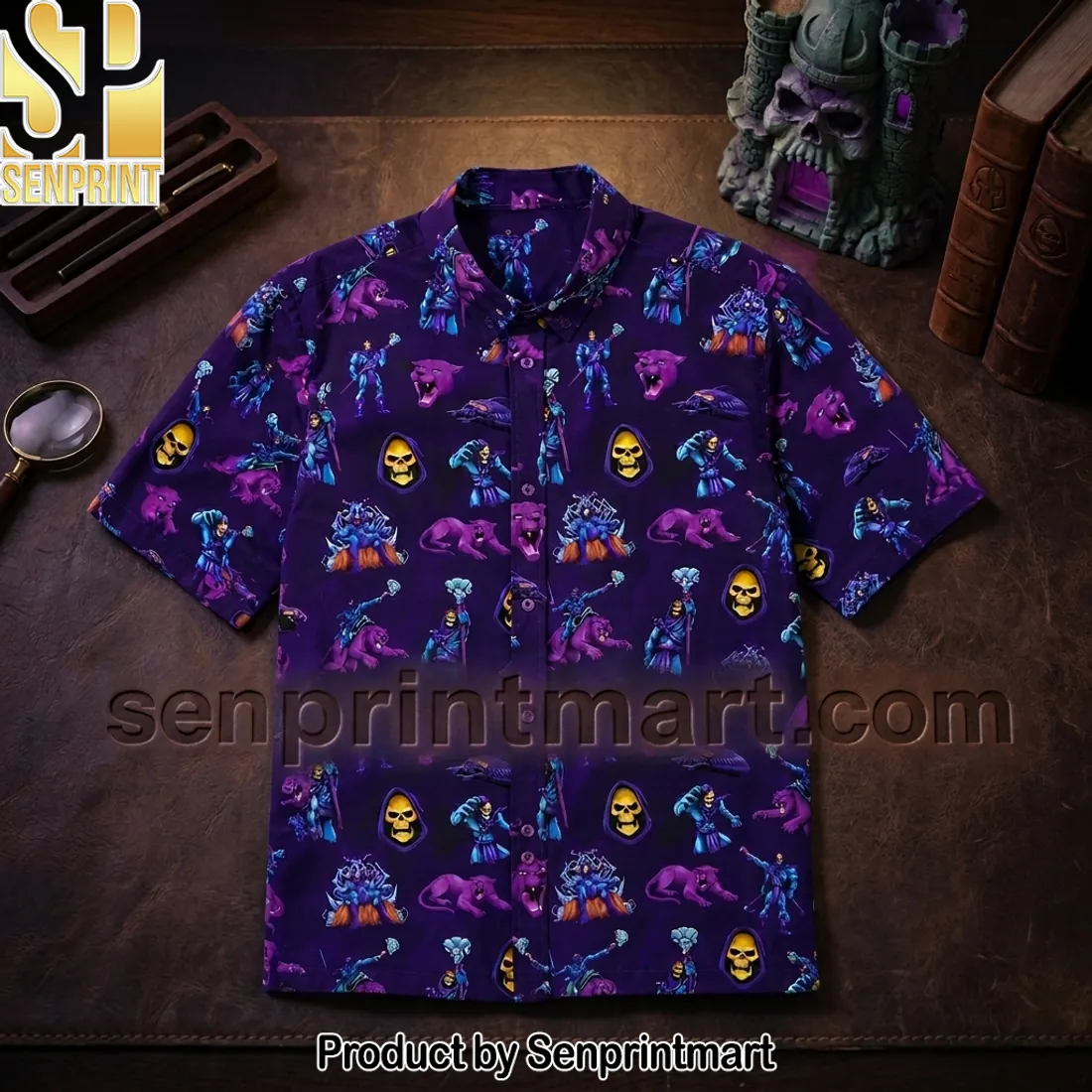 Masters Of The Universe Character Print Hawaiian Shirt