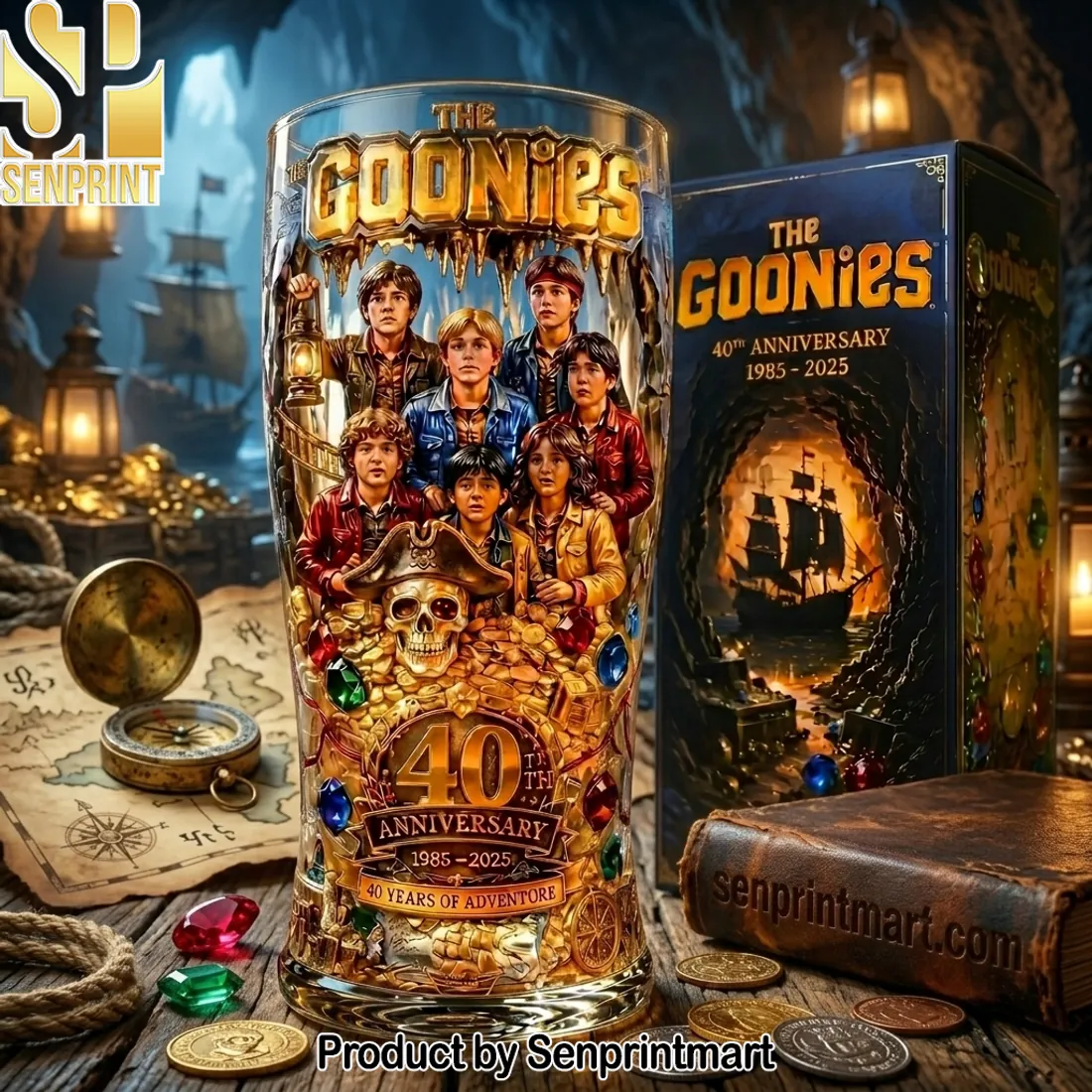 The Goonies 40th Anniversary 1985-2025 Beer Glass