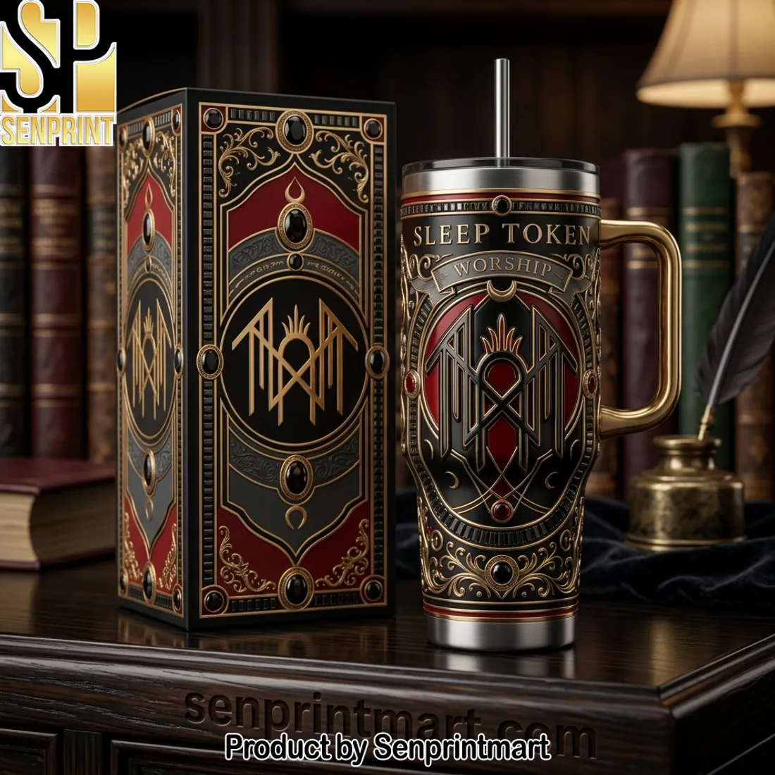 Sleep Token Worship Ornate 40oz Tumbler