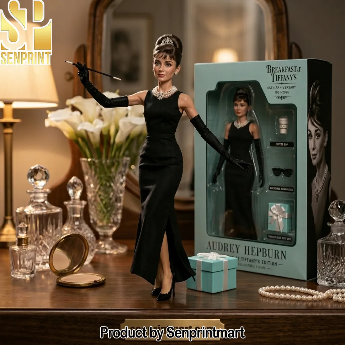 Audrey Hepburn 65th Anniversary Breakfast at Tiffany’s Collectible Figure