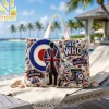 Lions International We Serve Luxury Beaded Canvas Tote Bag
