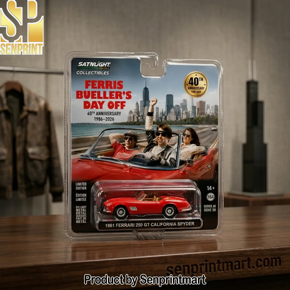 Ferris Bueller’s Day Off 40th Anniversary 1961 Ferrari 250 GT California Spyder Die-Cast Car