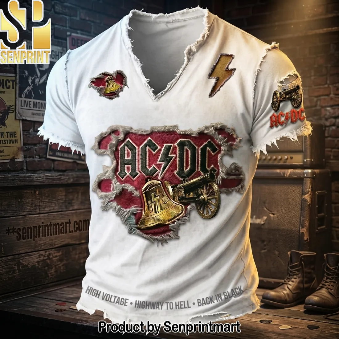 AC/DC High Voltage Highway to Hell Back in Black T-Shirt