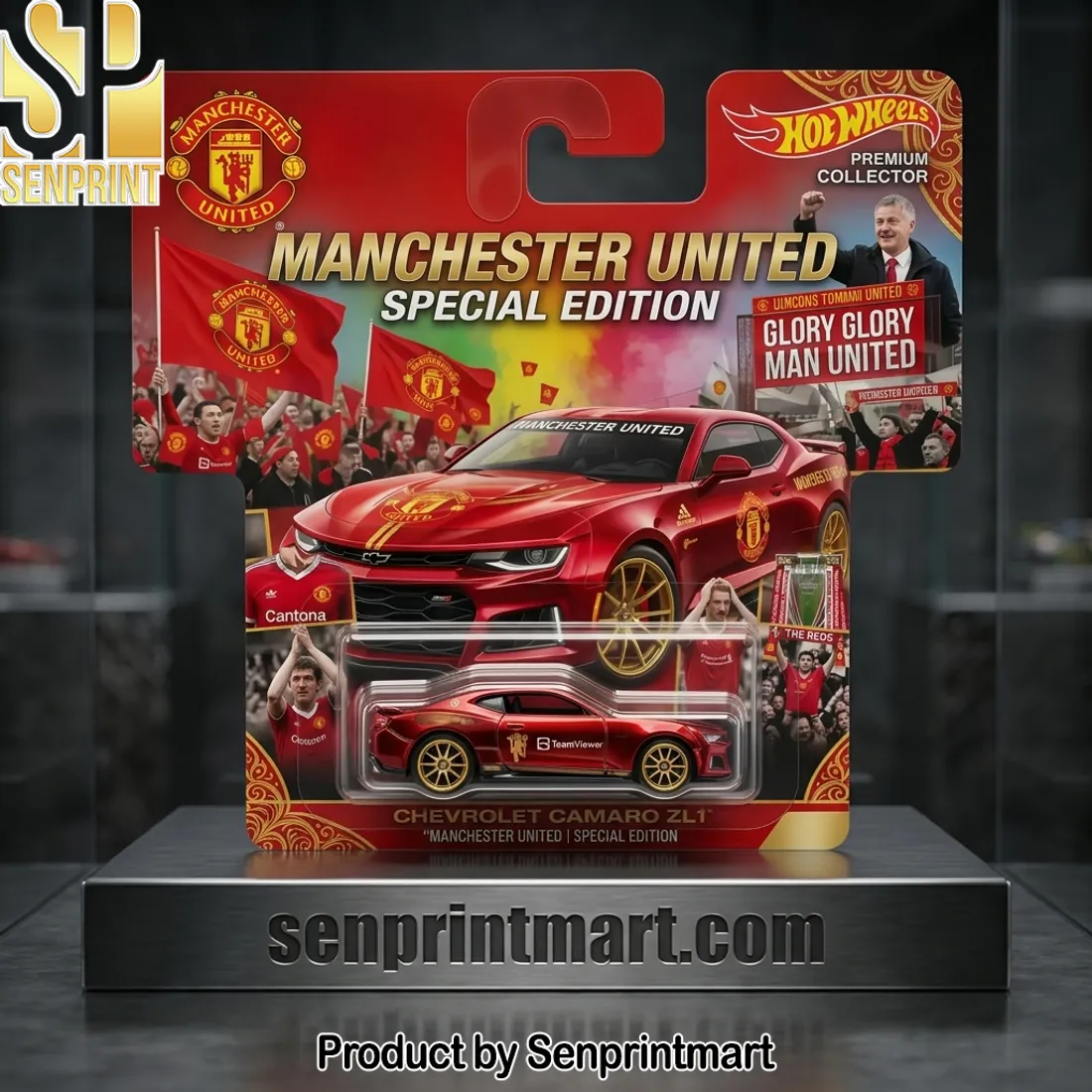 Manchester United Hot Wheels Camaro ZL1 Special Edition Toy Car